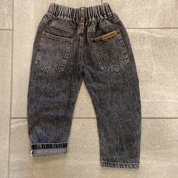 Ammehoela Unisex Herley Jeans - Washed Black, Sz 1-2 Years - Picture 1 of 8